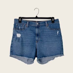 Levis Strauss Signature High Rise Vintage Inspired Original Cut Off Shorts